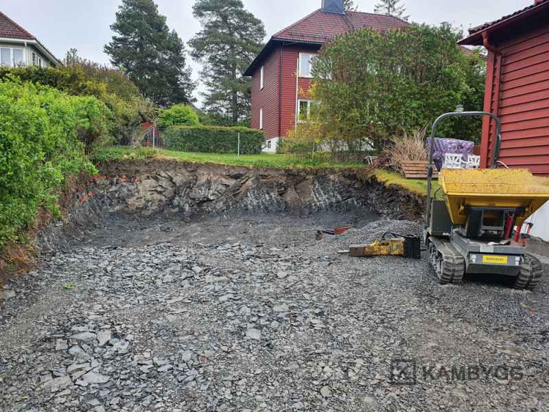KAMBYGG_Project_029_07 Bygd&oslash;y: fundament til garasje &bull; KAMBYGG