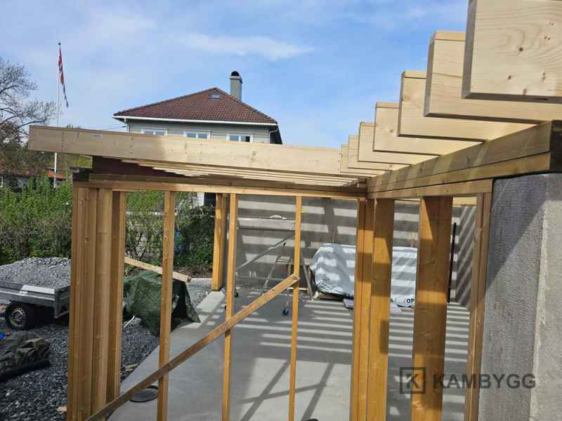 KAMBYGG_Project_030_39 Bygd&oslash;y: fundament til garasje &bull; KAMBYGG