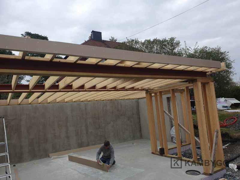 KAMBYGG_Project_030_67 Bygd&oslash;y: fundament til garasje &bull; KAMBYGG