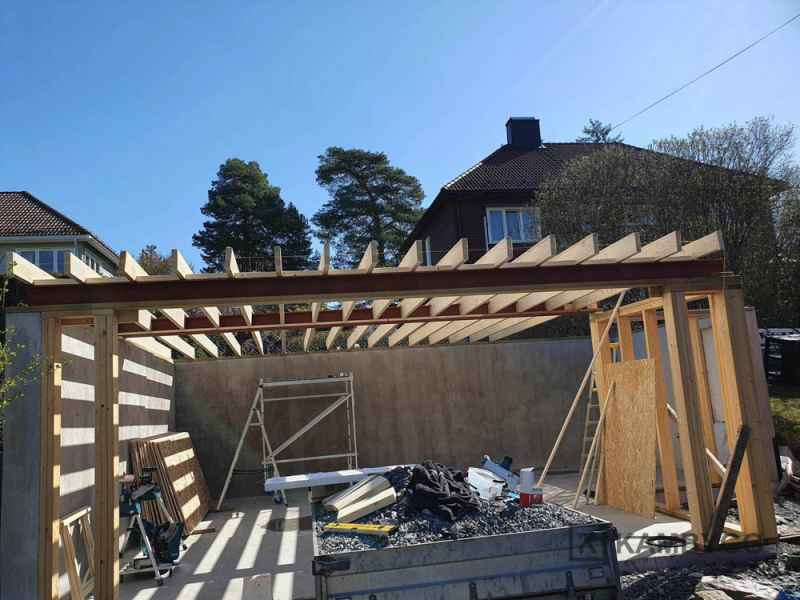 KAMBYGG_Project_030_70 Bygd&oslash;y: fundament til garasje &bull; KAMBYGG