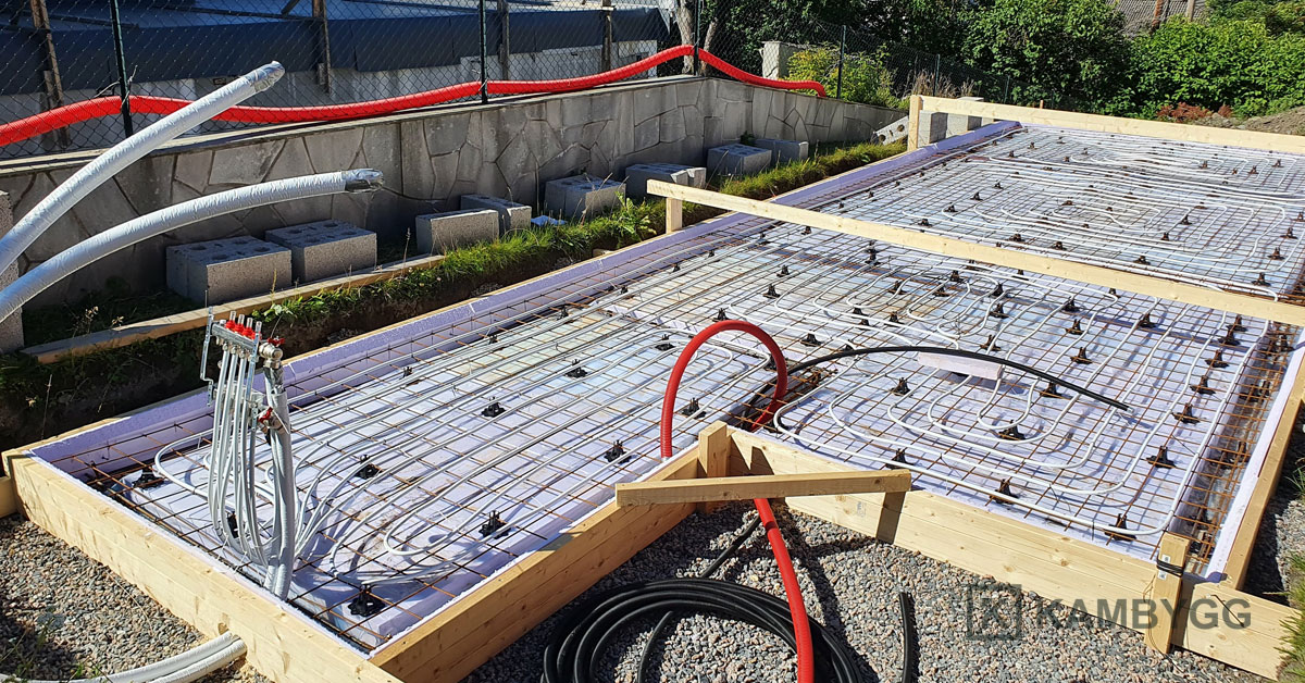 Bygd&oslash;y: fundament til garasje